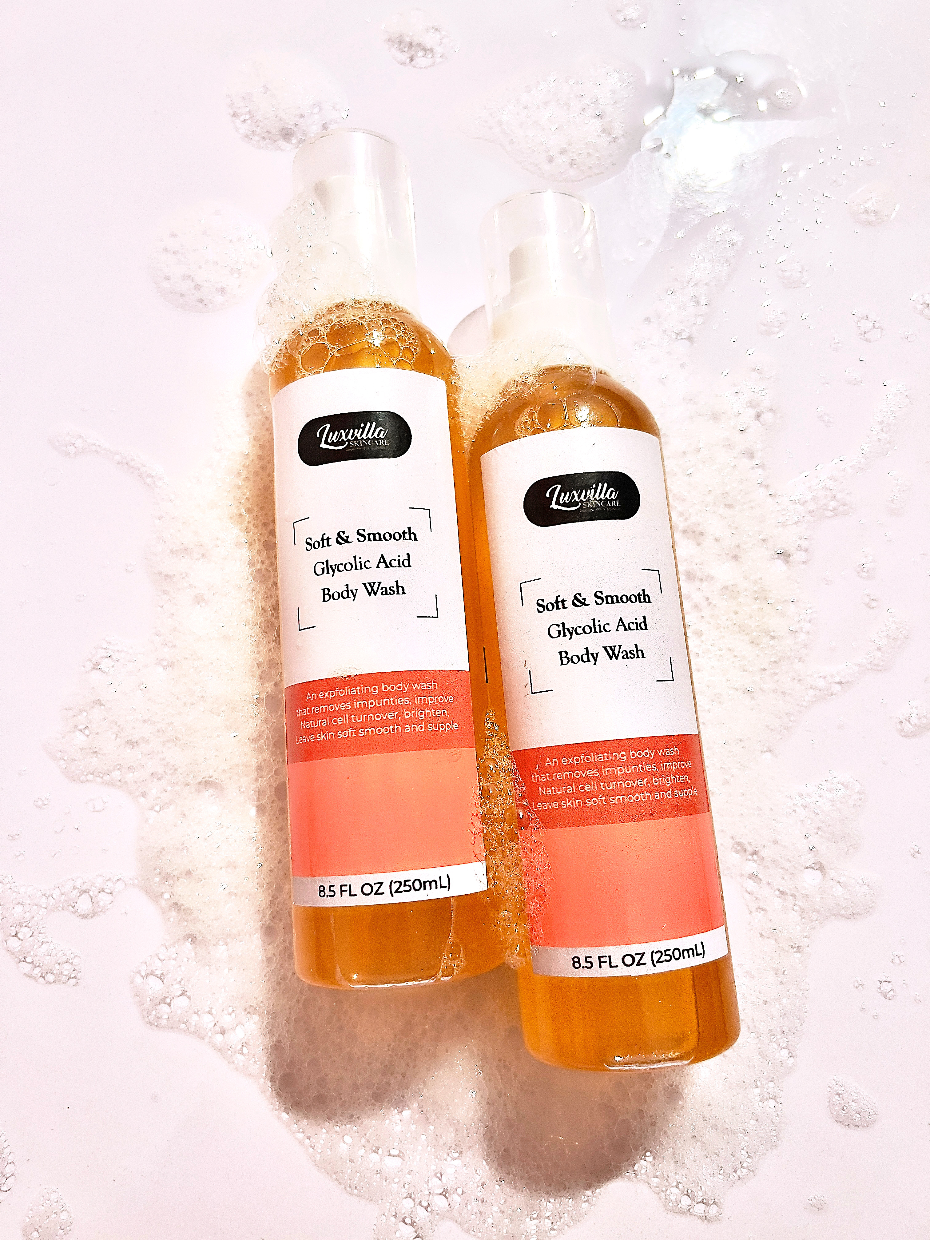 Soft and smooth exfoliating body wash 